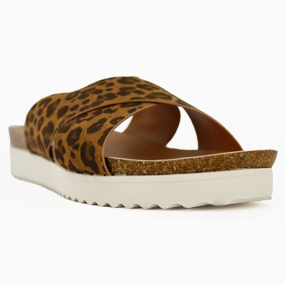 Sandalia Para Mujer Carminita01 Leopardo Textil